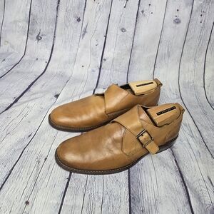 Rockport Monk Strap Brown Leather Men's Oxfords Size 10.5